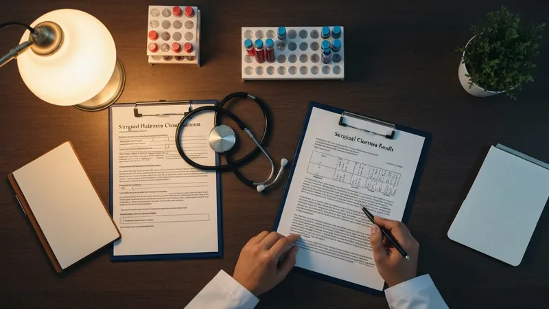 Exámenes médicos necesarios para cirugía